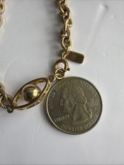 Vintage MONET Stations Necklace/ Lengthy/ Measures 56 In Total Length