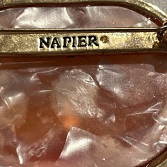 Napier Brooch Pin Halloween Orange Fall Pumpkin Autumn Clasp Jewelry Accessory