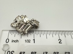 WEISS RARE SILVERTONE RHINESTONE EARRINGS BRACELET & NECKLACE PLEASE READ 162B
