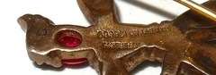 Alfred Philippe Trifari Sterling Rintintin Rag Doll Brooch, 1 1/4″ X 1 5/8″