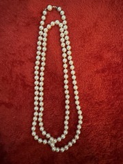 5pc Mixed Lot Cultured White Pearl Strand Necklaces w/ Sterling Silver Clasp