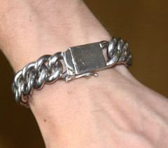 Heavy Vintage Sterling Silver Bracelet 7 ½ Inches 109 Grams