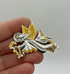 Vintage Angel Cherub Brooch Lot 10 AAI Ultra Camco BJ Figural Pins