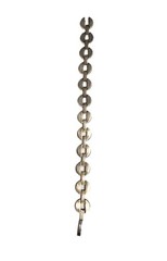 Vintage Gold Tone Chunky Open Center Round Link Chain Bracelet Retro Costume GUC