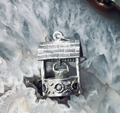 Vintage Sterling Silver Charm By NUVO Wishing Well Moves British Charm UK Heavy