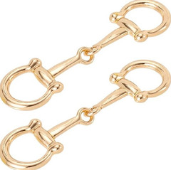 2pcs Multi-purpose Horseshoe Scarf Buckles Elegant Metal Scarf Ring Clips – NEW