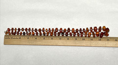 Vintage Baltic Amber Nugget Bead Necklace 26″ Honey Cognac Graduated 43g