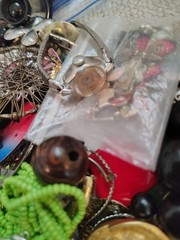 Jewelry Lot E 2.5 Lb. Some new; Some pre-owned & wearable, Most crafts, repair.