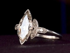 Art Deco Antique 3.60 Ct Diamond Vintage Engagement Ring 925 Sterling Silver