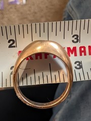 Vintage 14K RGP Heavy Dome Signet Ring 9.21g Size 9 – Monogram “EHB” – Project