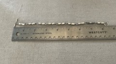 Vintage Mexican Sterling Silver Link Bracelet 8 1/2 Inches