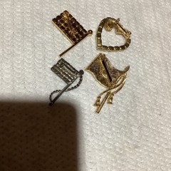 Four Fourth Of July Brooches All Older Brooches Heart Three Flags