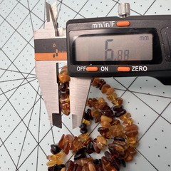 Vintage Baltic Amber Nugget Chip Necklace Honey Cognac Butterscotch 17in