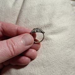 Antique Vintage Ring Morganite? Engagement Ring Unmarked Very Beautiful And Old