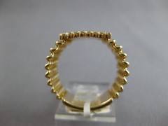 ESTATE LARGE .99CT DIAMOND 14KT YELLOW GOLD 3D CLUSTER SQUARE MULTI ROW FUN RING