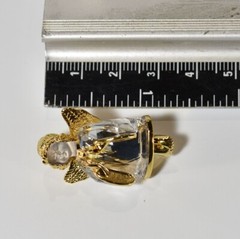Vintage Swarovski Crystal Angel pin brooch retired