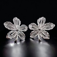 Sarah Coventry Earrings Clip On 1960s Silver Tone Vintage Joy Ivy