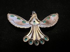 Southwest Style JTV™ Sleeping Beauty Turquoise Rhodium Over Silver Eagle *READ**