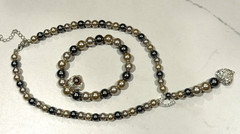 AVON SAQ NRT SHB NECKLACE EARRING BRACELET PEARL TURQUOISE RUBY HEART LOT NEW LN