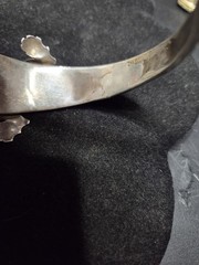 ANTIQUE 925 STERLING SILVER ALLIGATOR CUFF BRACELET ARM BRACELET 2.48 OZS