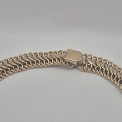 Vintage BB 12KGF Yellow Gold Filled Princess Link Chain Necklace Choker 56g 15″