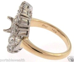3.50ct Antique Vintage Art Deco Diamond Ring Platinum 14k Yellow Gold