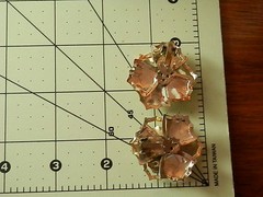Very Pretty Vintage 1950s-60s Gold Tone Flower Earrings 595JE4