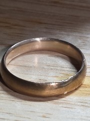 Antique Ostby & Barton OB Gold Filled Wedding Band Ring Size 10 AS IS