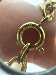 VTG brutalist chunky chain glass 70s 80s gold Necklaces STACK Lot -1 signed Avon