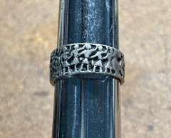 4g Vintage 925 Sterling silver NATIVE AMERICAN ? Storyteller Ring sz 5.5