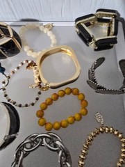 Mixed metal materials lot of 34 bracelets