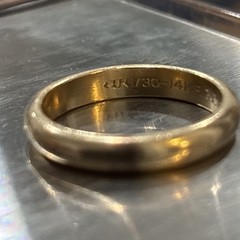 Vintage Men’s Wedding Band 14k RGP Made By Uncas Manufacturing Company