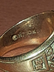 Vintage ’58 St. Peter’s High School 10K Gold Class Ring Size 5.5 Monogram BMZ 7g