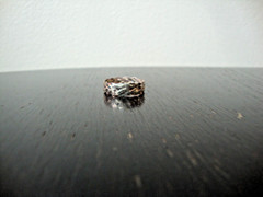 VINTAGE 1970-80s WEAVED SILVER BAND STERLING SILVER 925 SZ 7.5