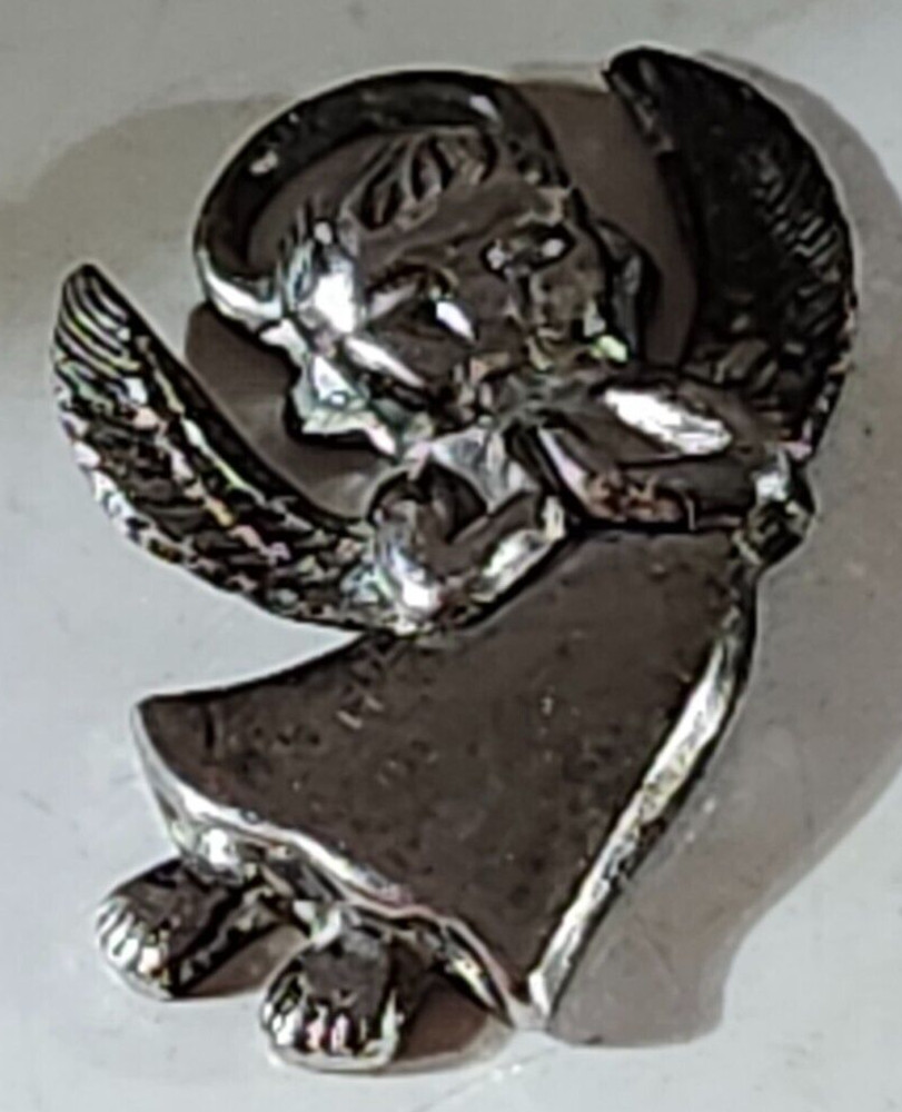 Vintage Sterling Silver FLYING CHERUB #40 Charm for a Bracelet, 2.46g