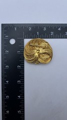 UNIQUE Vintage gold intricate wired peacock brooch Blue Green White Rhinestones