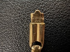 Vtg 1/20 12K GF B-S Articulated Jewelry Connector Piece Watch Bracelet Fob Link