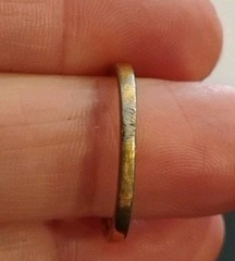Vintage ESPO Esposito Sz 8.25 14K Gold Electroplate Pre-owned Spinel(?) Ring!