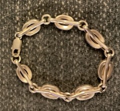 Vintage Heavy Sterling Silver Oval Link Bracelet 31+ grams