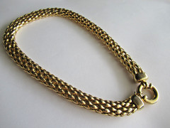 Vintage 1980’s gold plate Collar Necklace