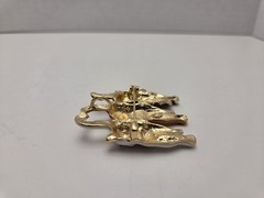 Christmas Brooch & Pendant Set • Snowflake, Cat Stack, Holiday Wreath Trio
