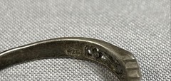 Vintage Triple Heart w/ MOP, Sterling Silver Ring – Size 7.5 GORGEOUS RING