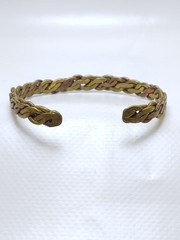 FANTASTIC RARE BOHEMIAN BERBER BRONZE TWISTED BRACELET – TENSION BANGLE BRACELET