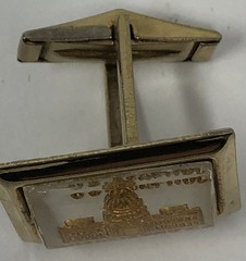 U.S. Capitol Cufflinks & Tie Bar Set Washington D.C. Gold Relief – Vintage