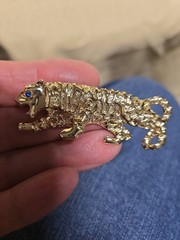 Gerry’s Vintage Jaguar Pin with Blue Stone eye