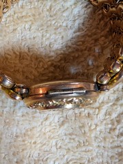 Antique D.F. Briggs CARMEN Sweetheart Expansion Bracelet Engraved Monogram