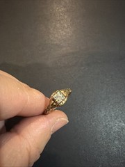 Antique BELAIS 10K GOLD DIAMOND RING SIZE: 6.5