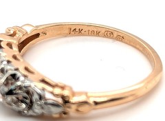Deco Diamond Anniversary Wedding Band Ring .20ct 14K 18K Mitchell Copp 1920’s