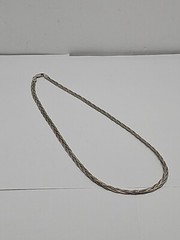 Sterling Silver – 5mm Triple Braided Herringbone Chain 18″ Necklace – 11.4g