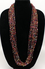Joan Rivers Multi Strand Glass Bead Necklace